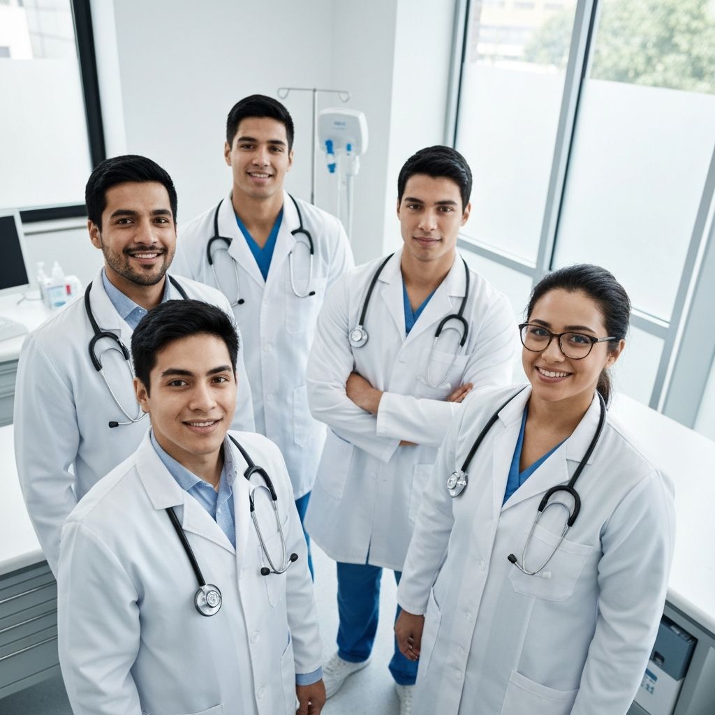 Equipo médico profesional usando GOH CARE